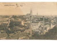 Pogled s Mlinarske prema Gornjem gradu 1912. godine